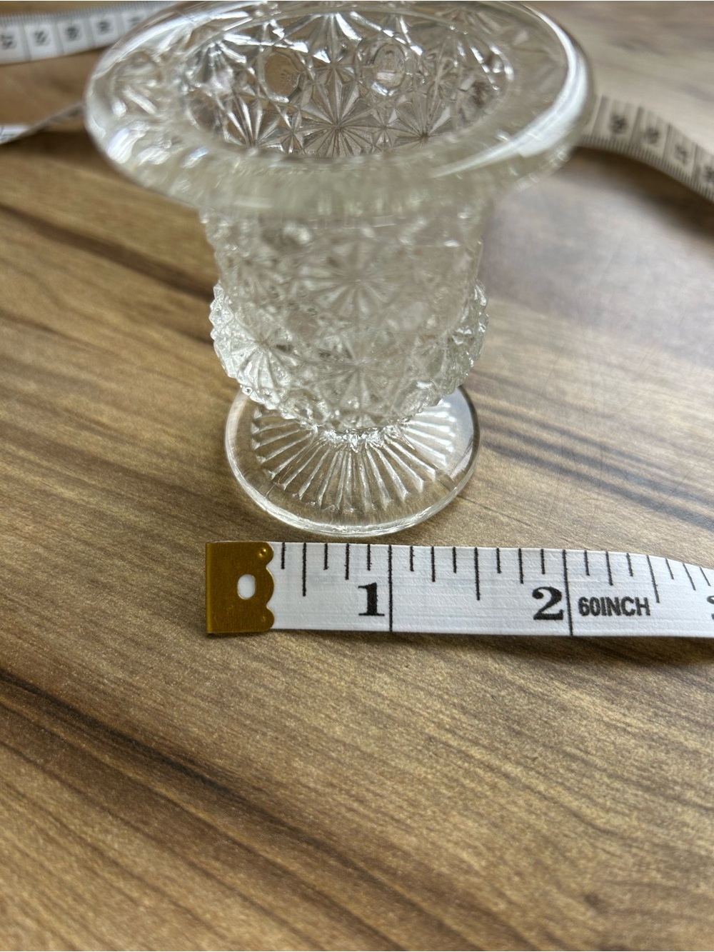 Clear Pressed Glass Pedestal Votive Holder - Home Accents